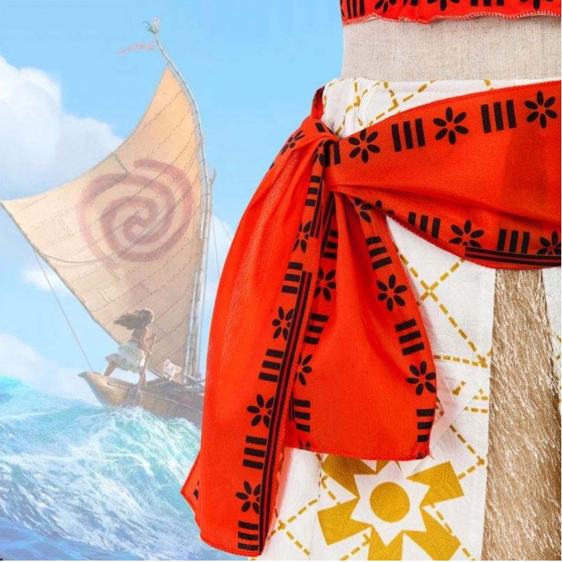 2020 New Ocean Romance Princess Dress Moana Halloween Girls สองชุด