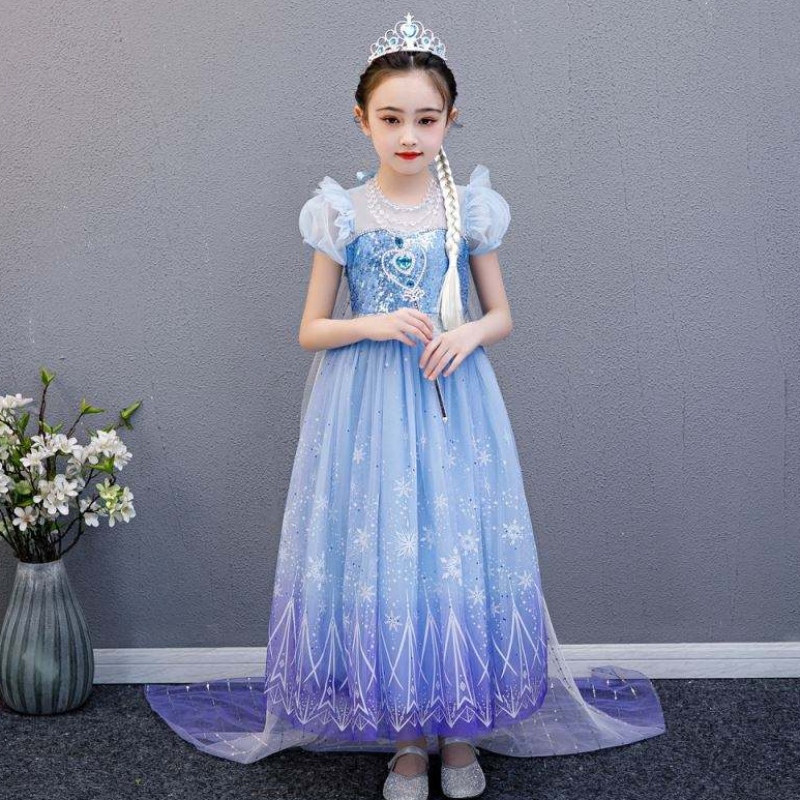Baige คุณภาพสูง Elsa 2 Princess Kids Party การ์ตูนคอสเพลย์ชุดเด็กผู้หญิงชุดเด็กผู้หญิง