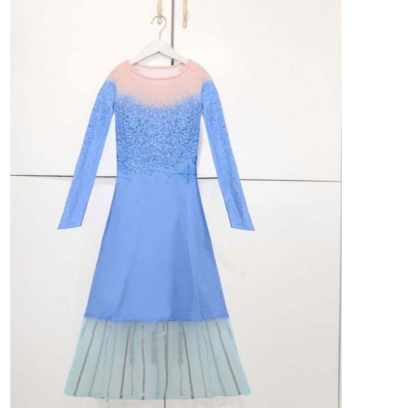 สาวสาวชุดปาร์ตี้ Elsa Carnival Frozen 2 Elsa Anna Princess Fancy Dress ชุดเด็กชุดเด็ก
