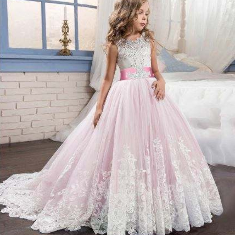 Baige Luxury Princess Party Party Dressalsalsale Kids เด็กชุดราตรีชุดวันเกิดแฟนซีชุดวันเกิดชุดพรหม