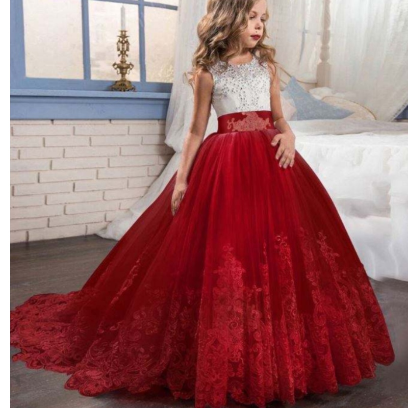 Baige Luxury Princess Party Party Dressalsalsale Kids เด็กชุดราตรีชุดวันเกิดแฟนซีชุดวันเกิดชุดพรหม