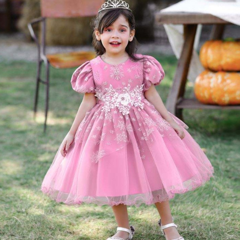 baige baby girl frocks ออกแบบแขนสั้นการเต้นรำชุดเต้นรำเด็ก \\ s party สวมชุด l2028xz