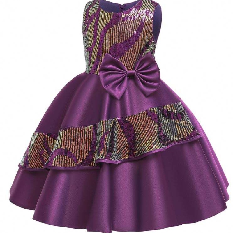เสื้อผ้าเด็กผู้หญิงออกแบบล่าสุด baby frock sequins sequins gown l5146