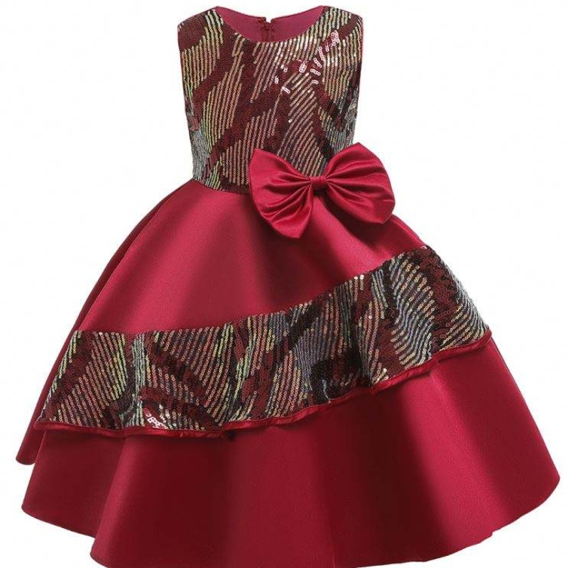 Fancy Frock Sequins Designs Girls Party Bling Bling ชุดเด็กเสื้อผ้าเด็ก L5146