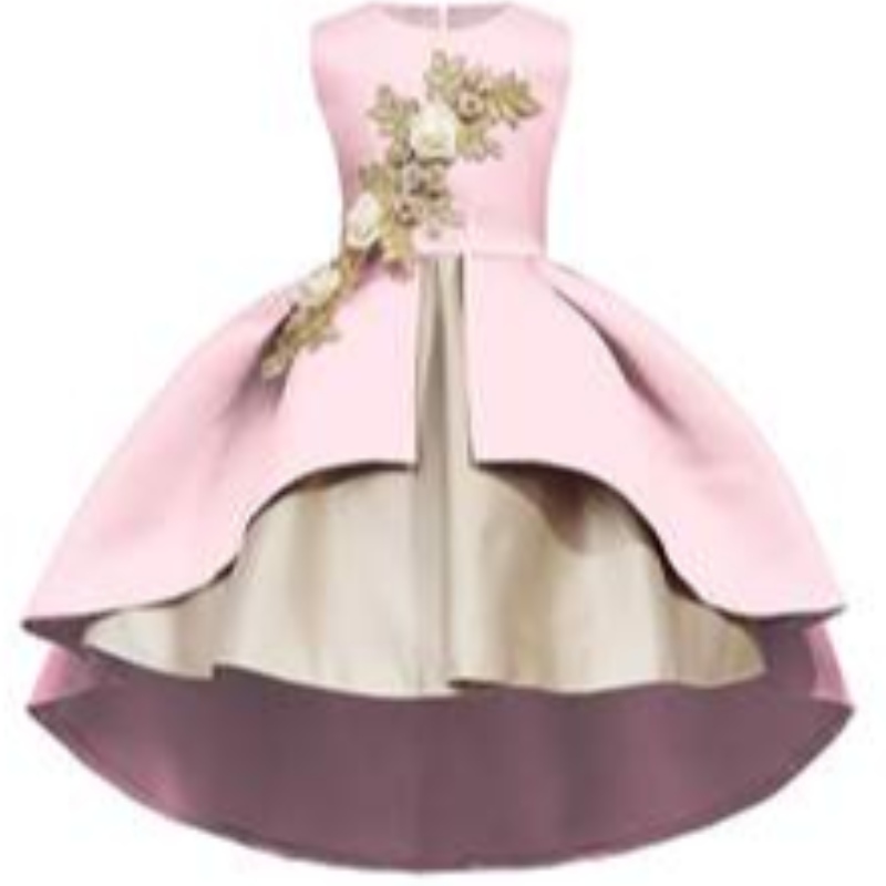 Ins Explosion Fancy Kids Party Dress Floral Baby Girl Ball Gown สำหรับงานแต่งงานวันเกิด