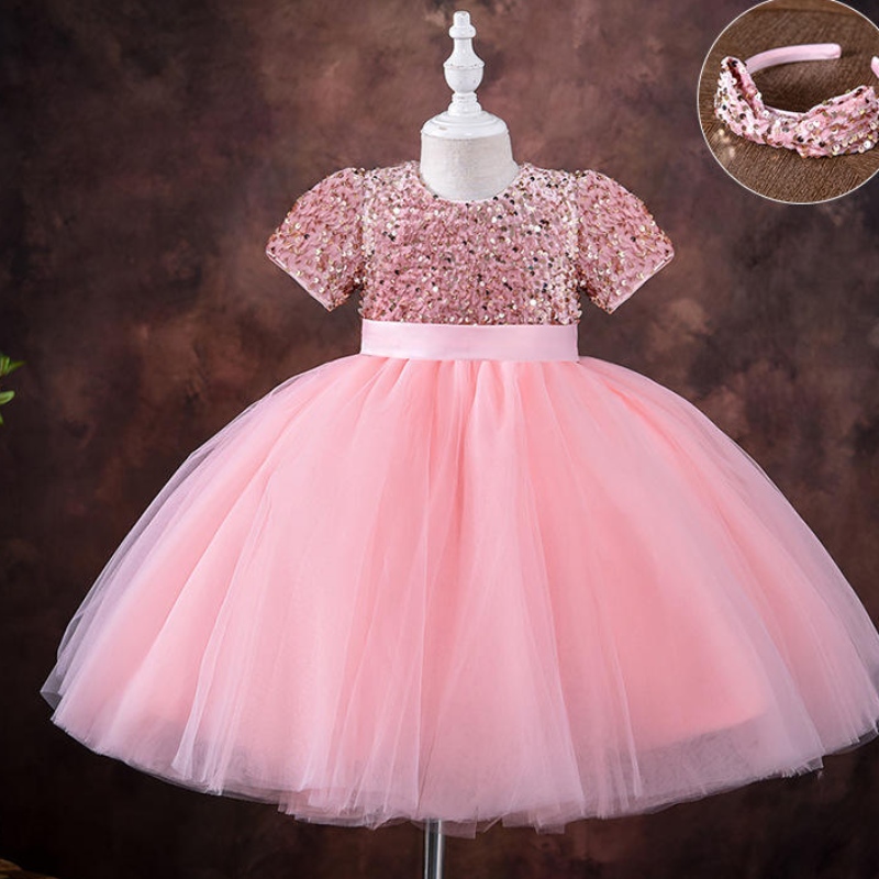 5-9 ปีสาวสาวชุดเลื่อมลูกไม้ tulle งานแต่งงานงานแต่งงาน tutu gown fluffy gown สำหรับเด็กเด็ก