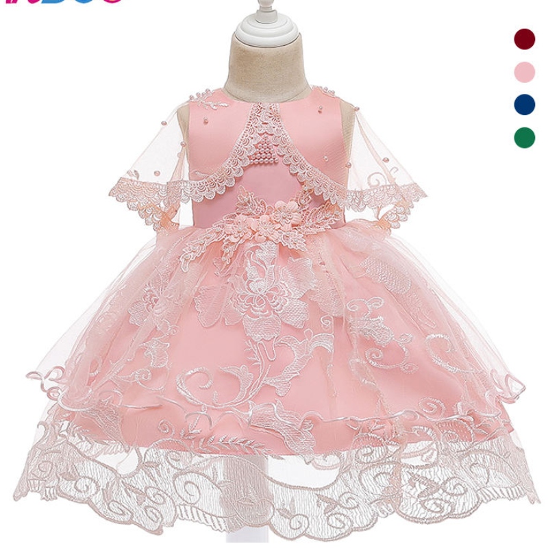 ansoo ansoo leless plin pink party girl girl dress cotton princess dress for girl 2-10 ปีชุดแต่งงานตูตูสำหรับสาว