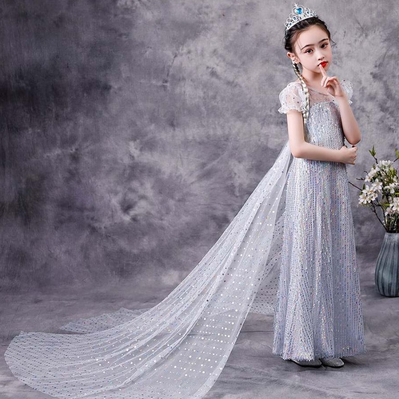 baige ins amazon ร้อนขาย queen elsa dress blingbling ฮาโลวีนหญิงสาวสาวชุดวันเกิดปาร์ตี้