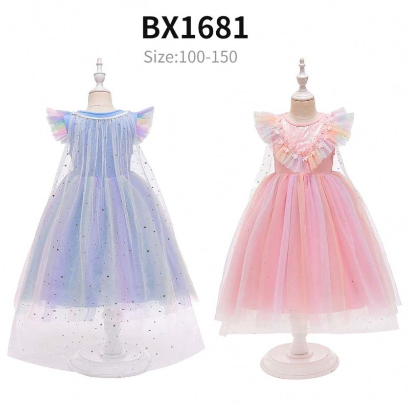 ราคาถูกเจ้าหญิงแอนนาเจ้าหญิง Elsa Snow Queen Girl Party Kids Kids Halloween Cosplay Costume BX1693/BX1697