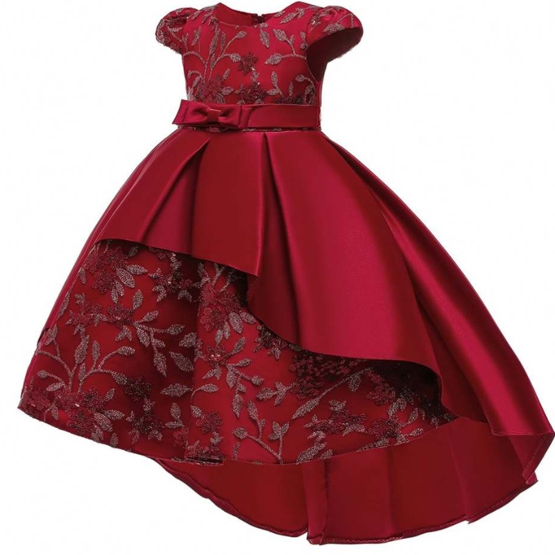 Baige ปีใหม่ Frock Kids Party สวมใส่ Long Tail Kid Flower Girl Western Party Western Party ชุดวันเกิดอย่างเป็นทางการ