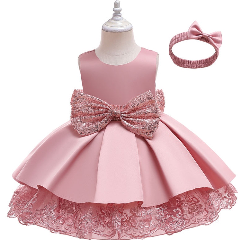 ชุดทารกวันเกิดอายุ 24 เดือน Vestidosde Noiva Princess Robe Princesses Flower Girl Wedding Dreses 2-12 สำหรับเด็ก