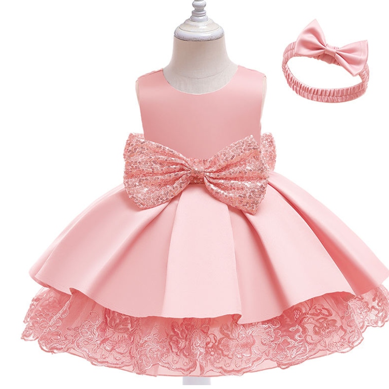 ชุดทารกวันเกิดอายุ 24 เดือน Vestidosde Noiva Princess Robe Princesses Flower Girl Wedding Dreses 2-12 สำหรับเด็ก