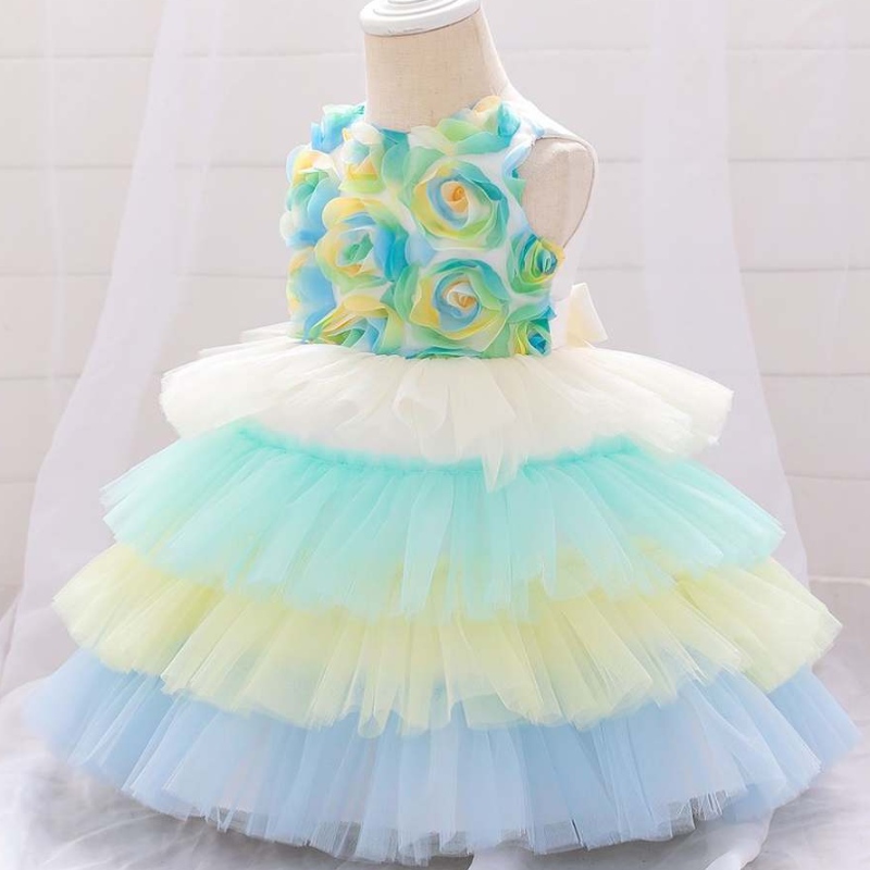 2020 ดอกไม้ทารกแรกเกิดบัพติศมา FROCK FIRST Communion ชุดเค้ก Tutu Princess Dresses