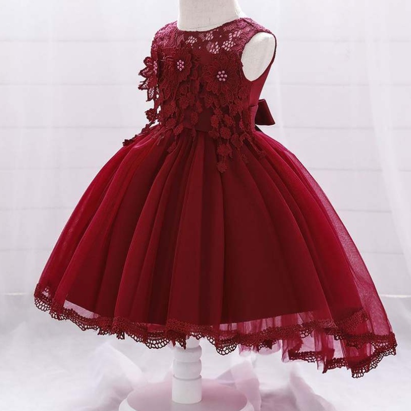 Baige Flower Girls Wedding Wedding Baby Girls Christening Princess Tailing Dresses
