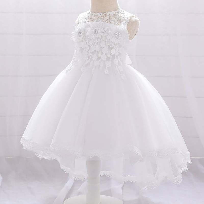 Baige Flower Girls Wedding Wedding Baby Girls Christening Princess Tailing Dresses