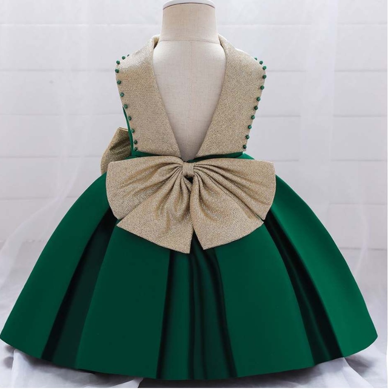 Baige Wholesale Golden Chiffon Frocks ออกแบบนัวเนียนัวเนียเด็กเด็กผู้หญิงเจ้าหญิงปาร์ตี้ชุดตูตู