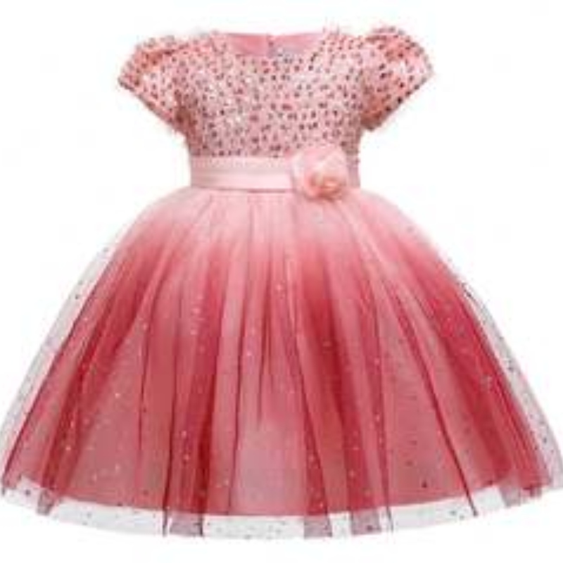 Baige Kids New Style Ruffles Lace งานแต่งงานปาร์ตี้ตอนเย็นเจ้าหญิงดอกไม้เด็กผู้หญิงชุด L5161