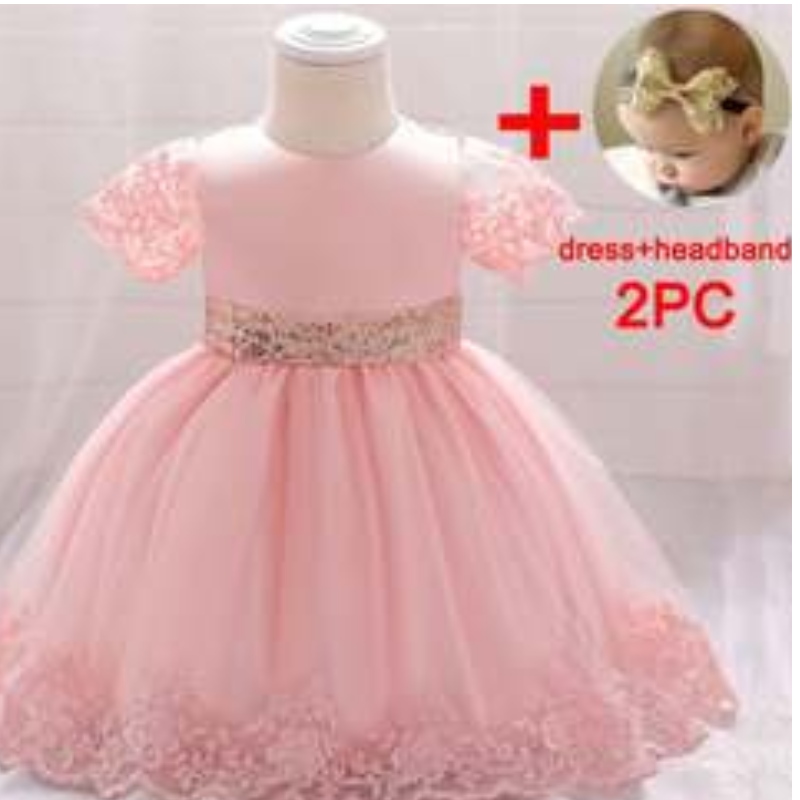 Baige Wholesale Kids Birthday Dresses Girl Costume Gold Line เด็กปาร์ตี้ชุด L1926XZ