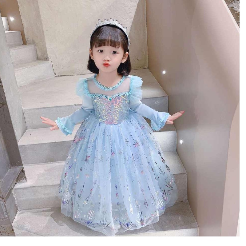 เครื่องแต่งกาย Baige Halloween สำหรับเด็กผู้หญิง \\ 'Princess Dresses Christmas Carnival Anna Elsa คอสเพลย์ชุดเด็กปาร์ตี้เสื้อผ้า