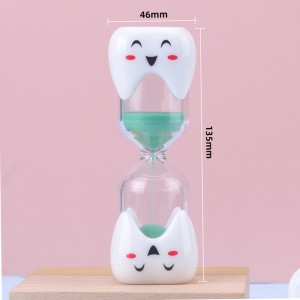 ใหม่การแปรงความคิดสร้างสรรค์ 2 นาที 3 นาทีนาฬิกาทรายสำหรับเด็กฟันรูปนาฬิกานาฬิกาทรายรอยยิ้มจับเวลานาฬิกานาฬิกาทรายพลาสติก