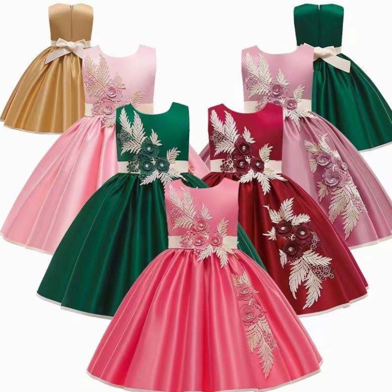 Baige Kids Boutique Clothes Girls ชุดออกแบบใหม่ชุดฤดูใบไม้ผลิชุดเด็กผู้หญิงชุดวันเกิดงานแต่งงาน