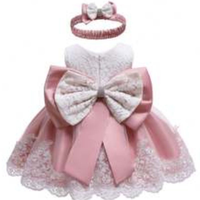 Baige White Baby Girl Party Party 1 ปีปาร์ตี้เด็กผู้หญิงชุดเดรส frocklittle princess กระโปรงผมฟรี