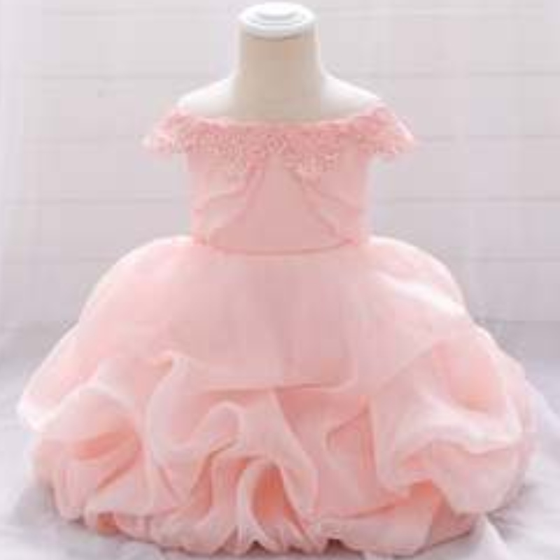 ปาร์ตี้เด็กทารกแรกเกิด Frock Design นอกไหล่ฤดูร้อนสวมชุดเด็กชุดแต่งงานงานแต่งงานปาร์ตี้วันเกิดสำหรับเด็ก