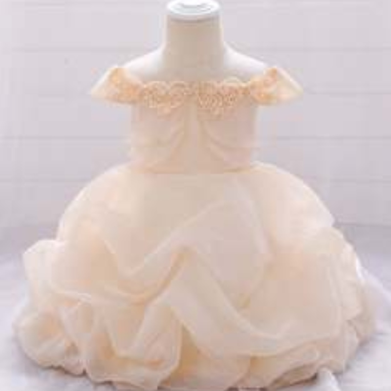 ปาร์ตี้เด็กทารกแรกเกิด Frock Design นอกไหล่ฤดูร้อนสวมชุดเด็กชุดแต่งงานงานแต่งงานปาร์ตี้วันเกิดสำหรับเด็ก