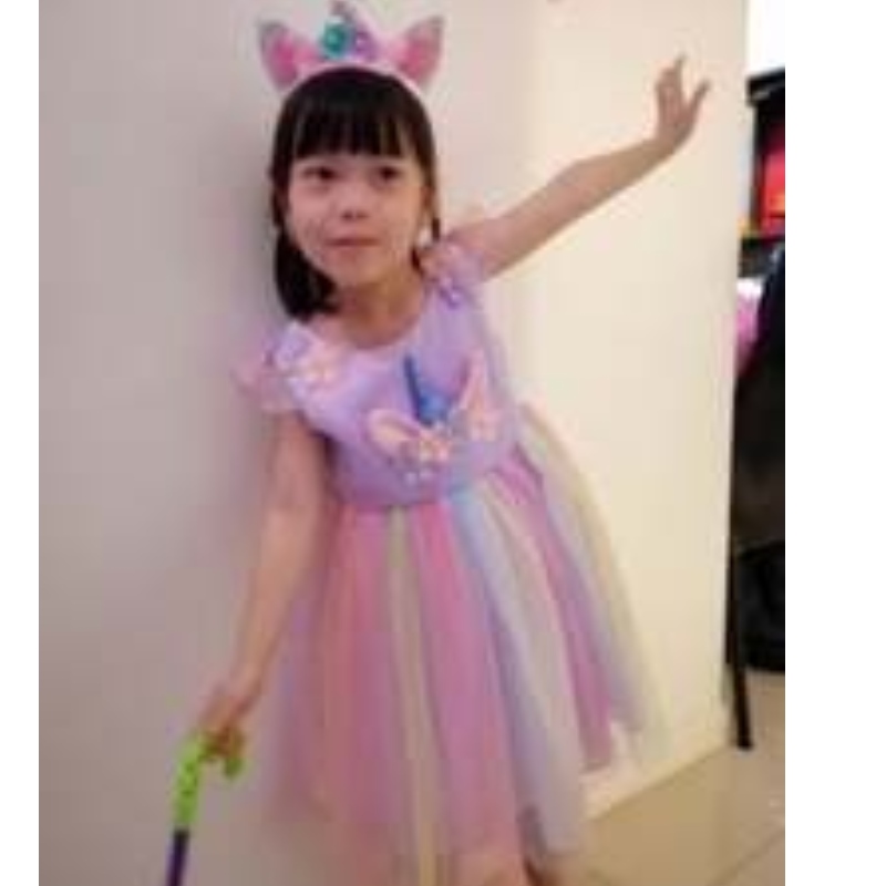 Baige Amazon Sellsbaby Girls Unicorn Princesstutu Dress Flower Girls Rainbow ชุดวันเกิดปาร์ตี้ชุดเด็กฤดูร้อน tulle
