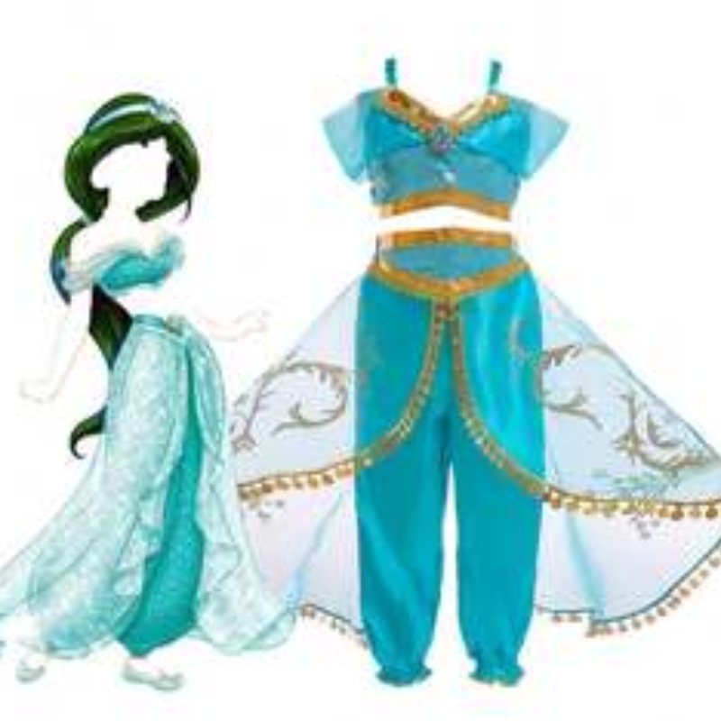 Baige Aladdin คอสเพลย์เจ้าหญิงจัสมินเครื่องแต่งกายสาวท็อปส์ซูท็อปส์