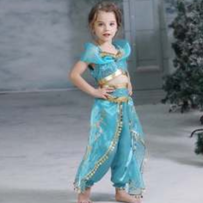 Baige Aladdin คอสเพลย์เจ้าหญิงจัสมินเครื่องแต่งกายสาวท็อปส์ซูท็อปส์