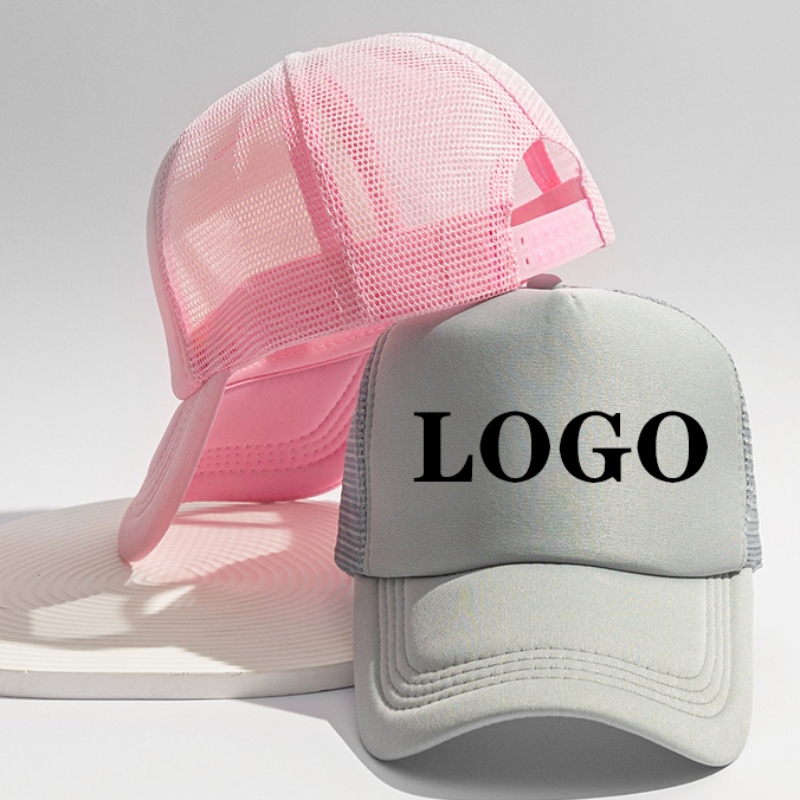Hip Hop Hat โลโก้ Custom 3d Logo Custon Cotton Cotton หลายสีหมวกรถบรรทุกสำหรับกีฬากลางแจ้ง