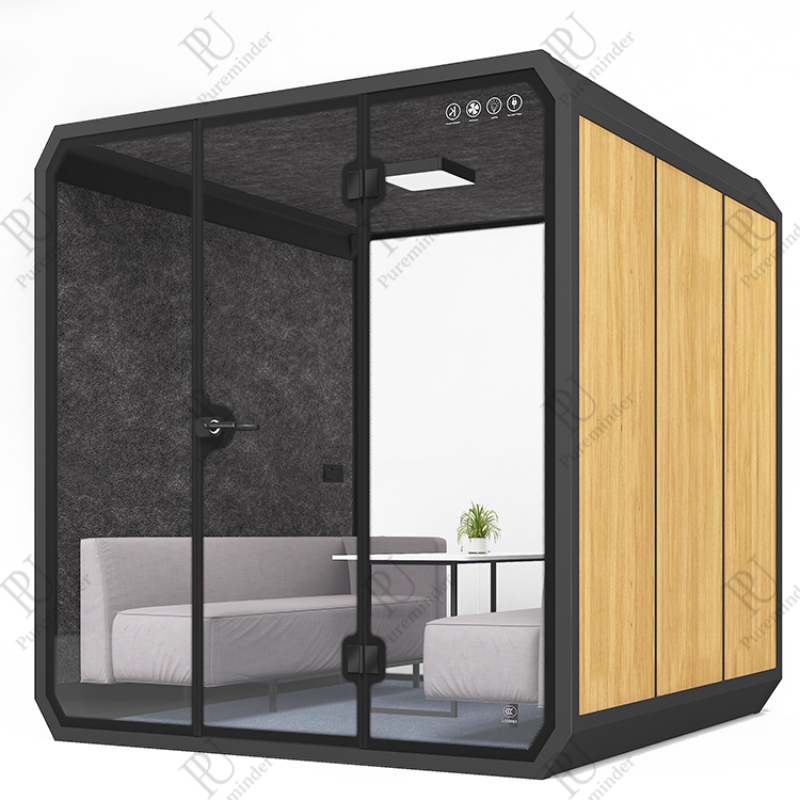 PureMinder XL Size Soundproof Booth ความเงียบแบบพกพาส่วนตัวสำหรับการประชุมที่บ้านและสำนักงาน