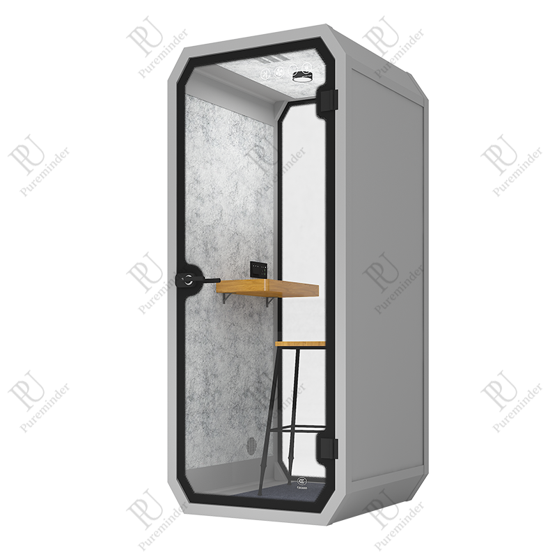 PureMinder S Size Soundproof Booth ส่วนตัวความเป็นส่วนตัวแบบพกพาความเงียบสำหรับแอปพลิเคชันกลางแจ้ง