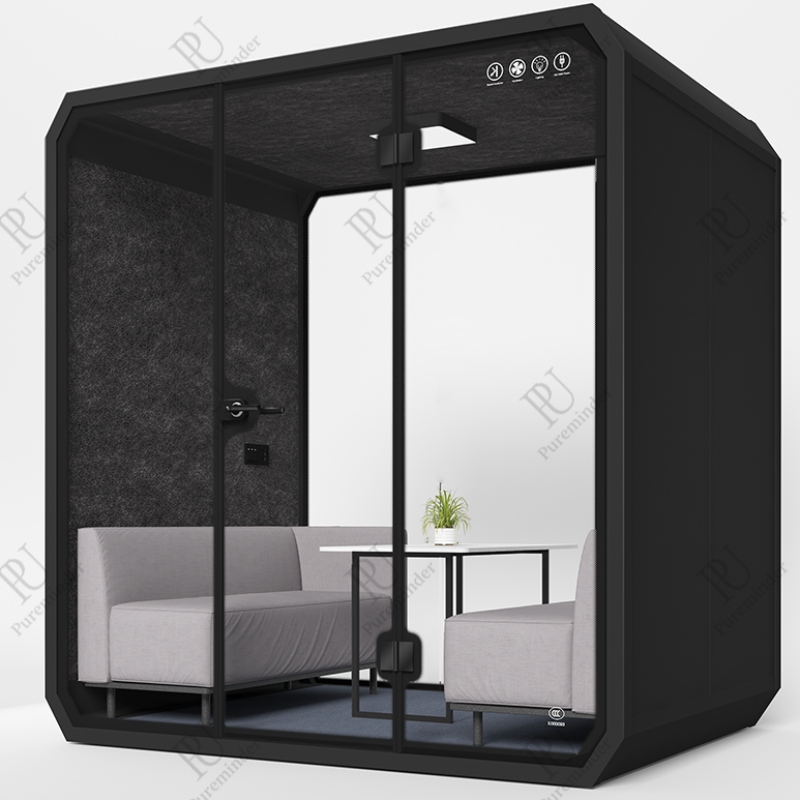 PureMinder L Size Soundproof Booth ความเงียบแบบพกพาส่วนตัวสำหรับการประชุมสำนักงานและกลางแจ้ง