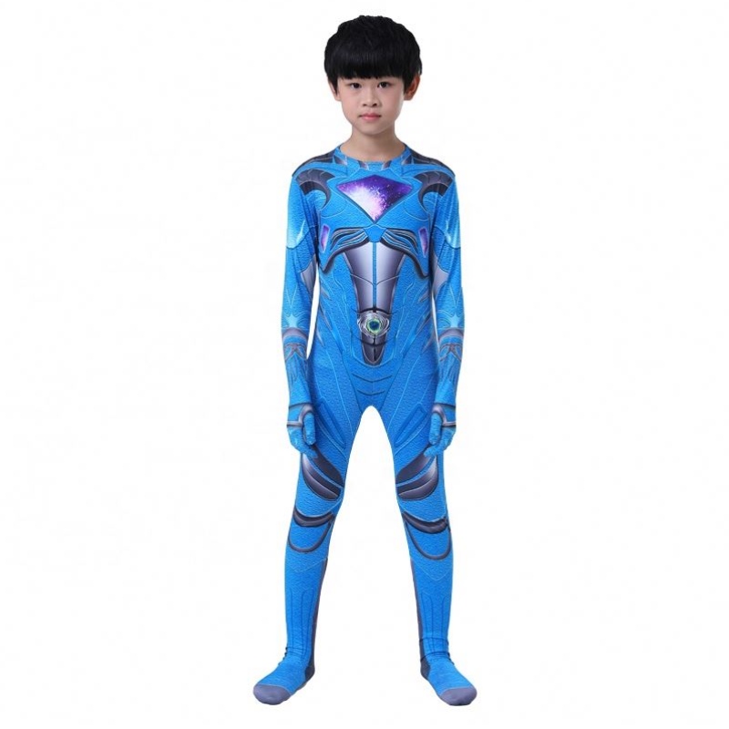 ขายส่งหลายสีฮัลโลวีนคาร์นิวัลปาร์ตี้คอสเพลย์ห้า Beast Superhero Mystic Force Power Ranger ชุดสูทสำหรับเด็ก