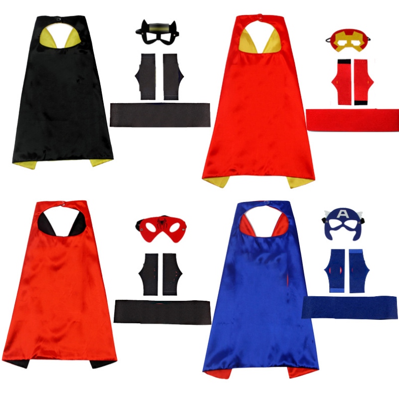 Toys Boys Superhero Capes Boy Gifts Boys Cartoon Dress Up เครื่องแต่งกายสำหรับเด็กอายุ 3-10 ปี