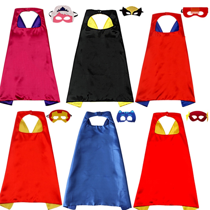 Toys Boys Superhero Capes Boy Gifts Boys Cartoon Dress Up เครื่องแต่งกายสำหรับเด็กอายุ 3-10 ปี
