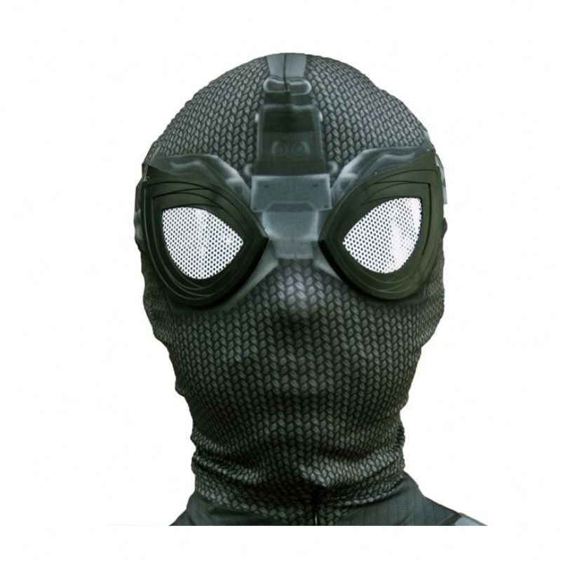 ชุดใหม่สไตล์สีดำซูเปอร์ฮีโร่ Zentai สำหรับ Halloween TV&movie คอสเพลย์ Black Spider Man เครื่องแต่งกายพร้อมหน้ากากใบหน้าสำหรับเด็ก&adults
