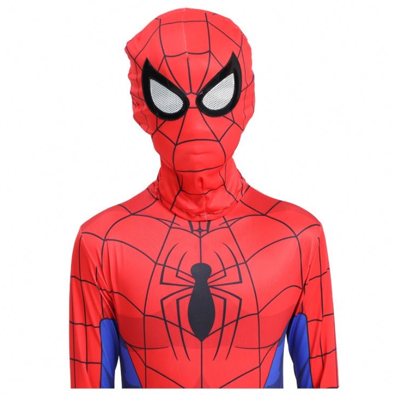 ปาร์ตี้ฮัลโลวีนฮัลโลวีนคลาสสิค Kids&adult tv&movie ซูเปอร์ฮีโร่อนิเมะ jumpsuit Spiderman เสื้อผ้าในร่มชุดแต่งกายด้วยหน้ากาก