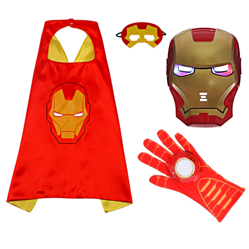 Cosplay Cape Luminous Facepiece Launch Launch Suit Halloween Children \\ Sced