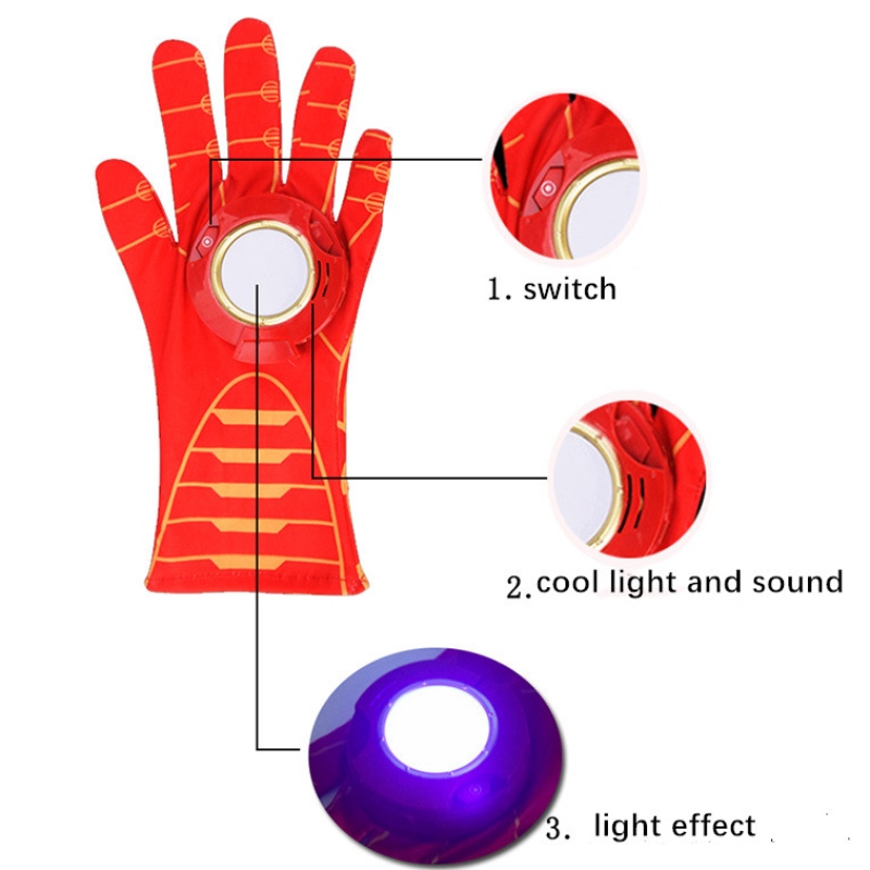 Cosplay Cape Luminous Facepiece Launch Launch Suit Halloween Children \\ Sced