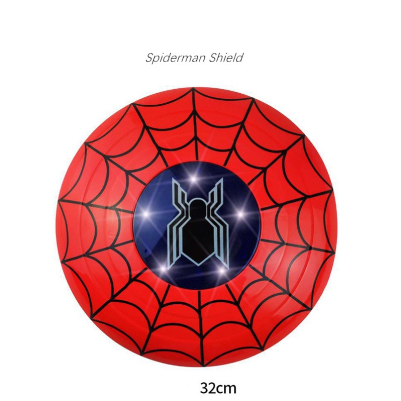 Spiderman Mask Halloween Children Cape Cape Cartoon Toy Launcher Launcher Shield Watch