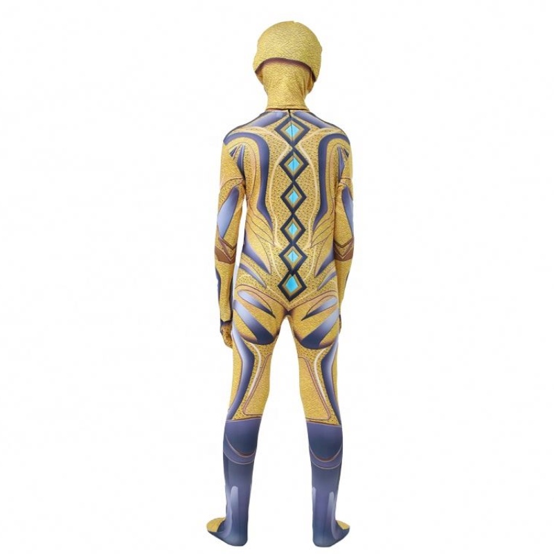 ภาพยนตร์ฮัลโลวีนฮัลโลวีนที่ร้อนแรงที่สุดอนิเมะซูเปอร์ฮีโร่ Zentai Power Ranger เครื่องแต่งกายสำหรับเด็กผู้ชาย