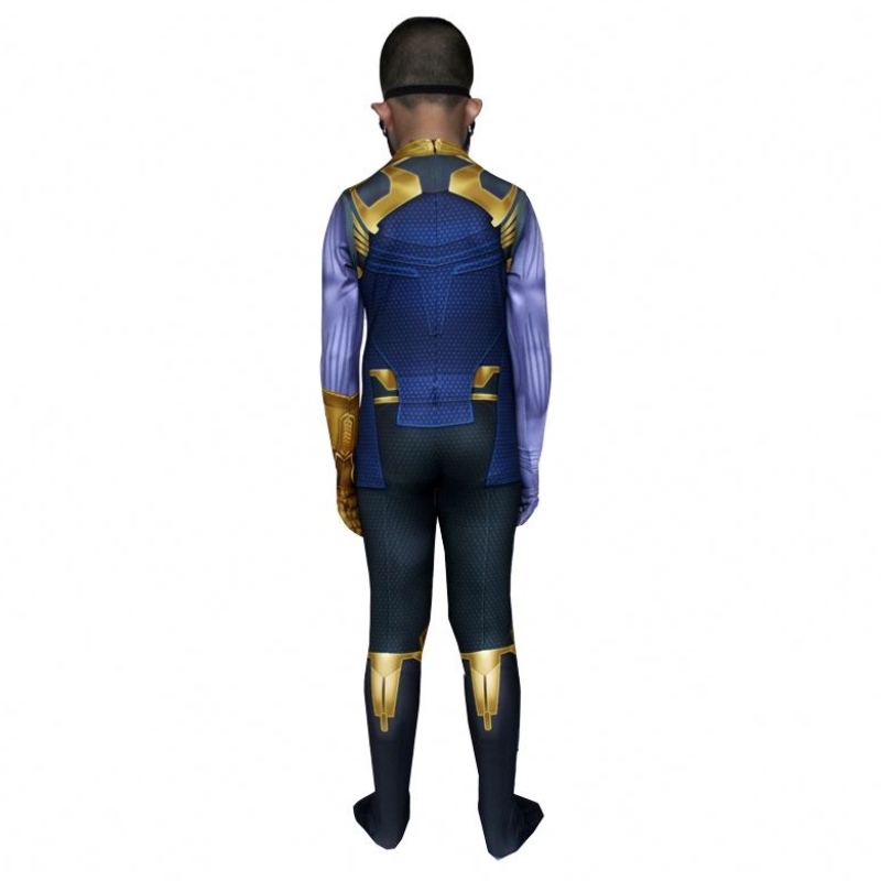 Infinity War Avenger Tight Jumpsuit Bodysuit Halloween Kids&men Devil ภาพยนตร์ภาพยนตร์คอสเพลย์โรงงานซัพพลายชุด Thanos ชุดด้วยหน้ากาก