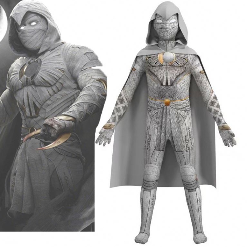 ขายเครื่องแต่งกายฮัลโลวีน Digital Print TV&movie เครื่องแต่งกาย Moon Knight Cossplay เครื่องแต่งกายสำหรับผู้ชาย