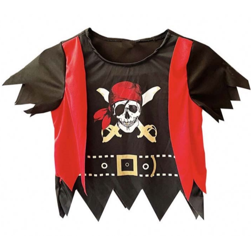 ชุดเล่นฮัลโลวีนแต่งตัวชุดเด็กผู้ชายชุดโจรสลัดกับ Eyepatch Pirate Cutlas DGHC-079