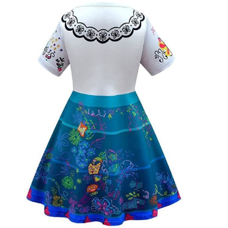 2022 Wholesale New Magic Movie Hot Kids Halloween ชุดเด็กชุดเด็กชุดเด็กผู้หญิงชุดแต่งกายชุดพร้อมกระเป๋า