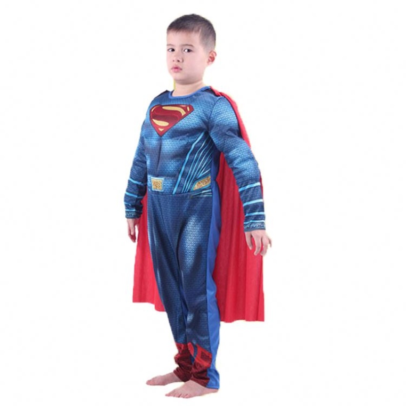 Halloween Cosplay Party ชุดแฟนซี Kids Super Hero Superhero กล้ามเนื้อเครื่องแต่งกายเด็ก Super Man เสื้อผ้า