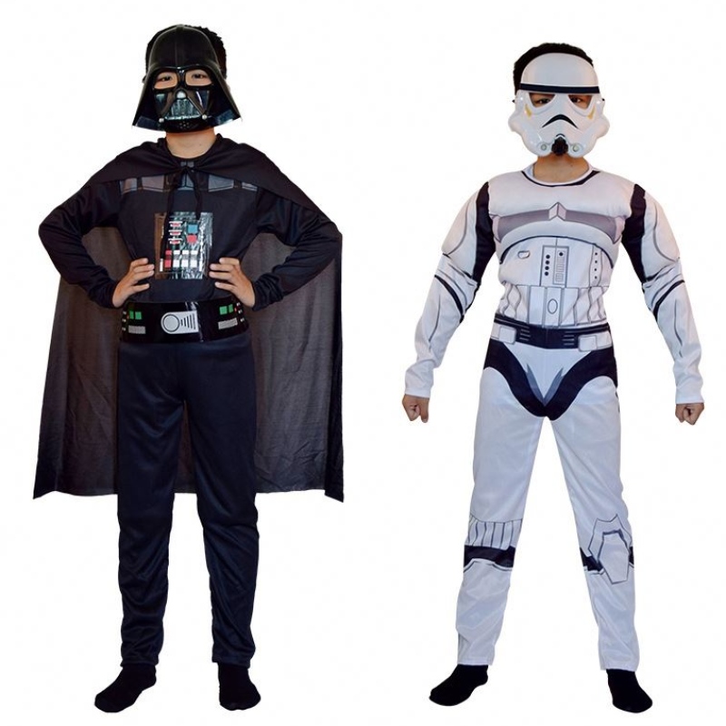 Trooper Skywalker คอสเพลย์เครื่องแต่งกายเด็กเด็กชายฮัลโลวีนคาร์นิวัลปาร์ตี้เสื้อผ้าเคปหน้ากาก